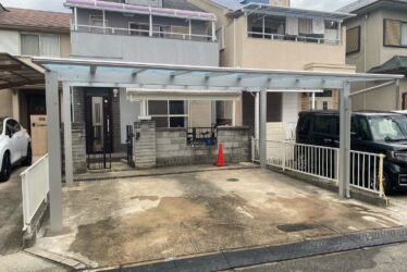 大阪府にてエクステリアの工事